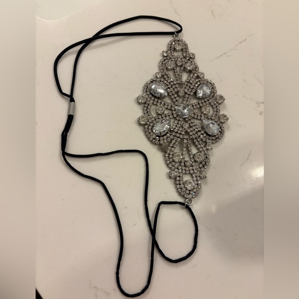 Elegant Silver Crystal Headpiece